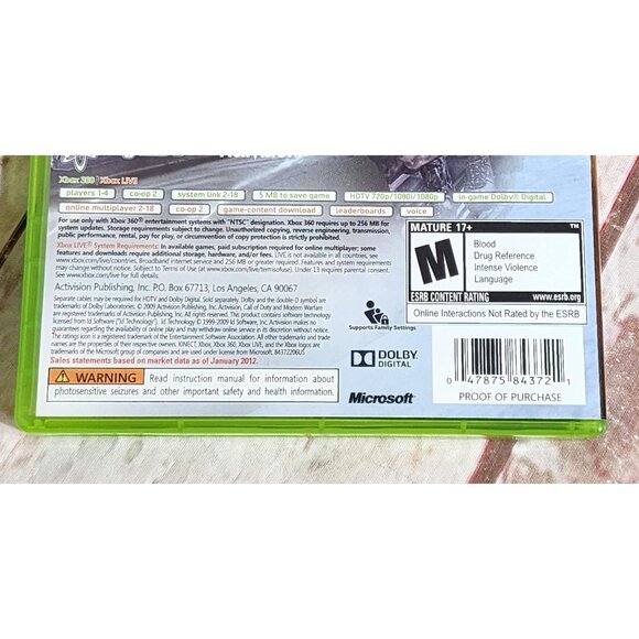 2 Xbox 360 Game Bundle Medal of Honor Warfighter Limited Edition & Call of Duty - Picture 6 of 9